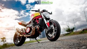 Ngắm Ducati Monster 821 phong cách Red-Bull của biker Bình Dương