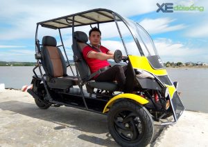 Xe điện 3 bánh giống mẫu từ Mỹ ra đời bởi thợ Việt Nam