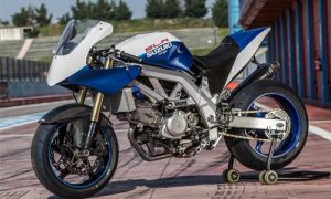 Suzuki SV650S “đồng nát” biến hình thành siêu môtô SLR700 khủng