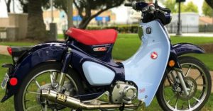 Quá đẹp huyền thoại Super Cub bản đua, âm thanh pô cực chất