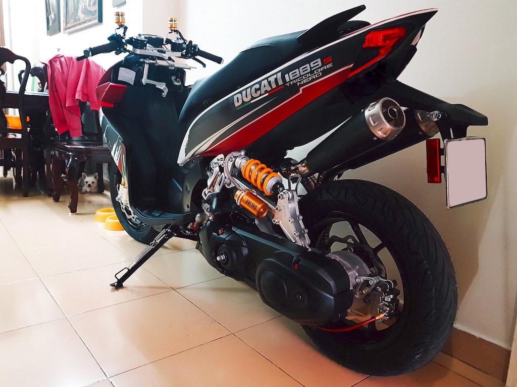 Ngắm Yamaha Nouvo độ phong cách Ducati Panigale ảnh 6