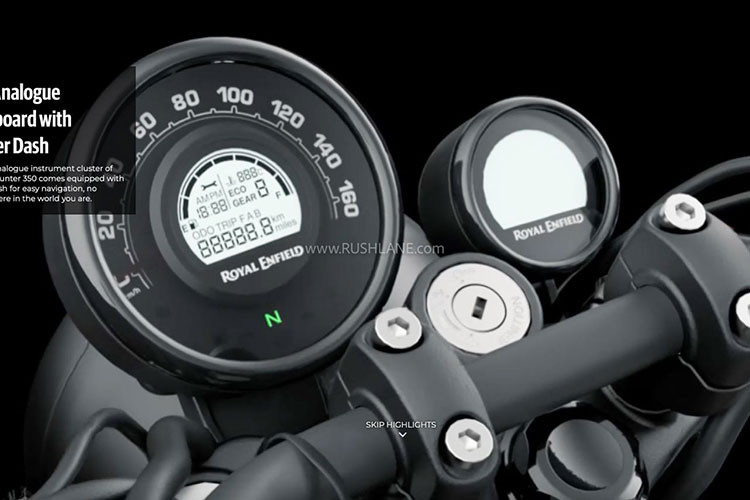 cụm đồng hồ Royal Enfield Hunter 350 cụm đồng hồ Royal Enfield Hunter 350