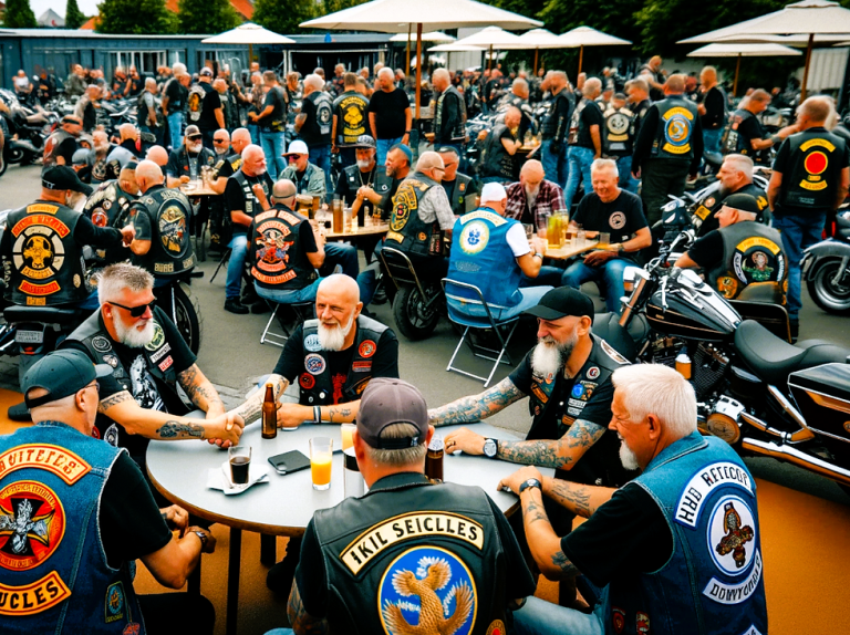motorcycle community gathering
