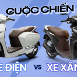 xe máy điện và xe xăng