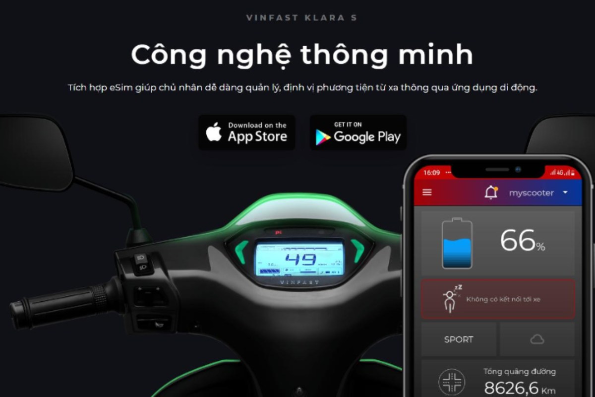 app điện thoại kết nối xe máy điện app điện thoại kết nối xe máy điện