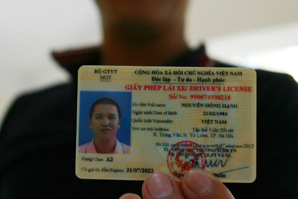 bằng lái xe hạng A2