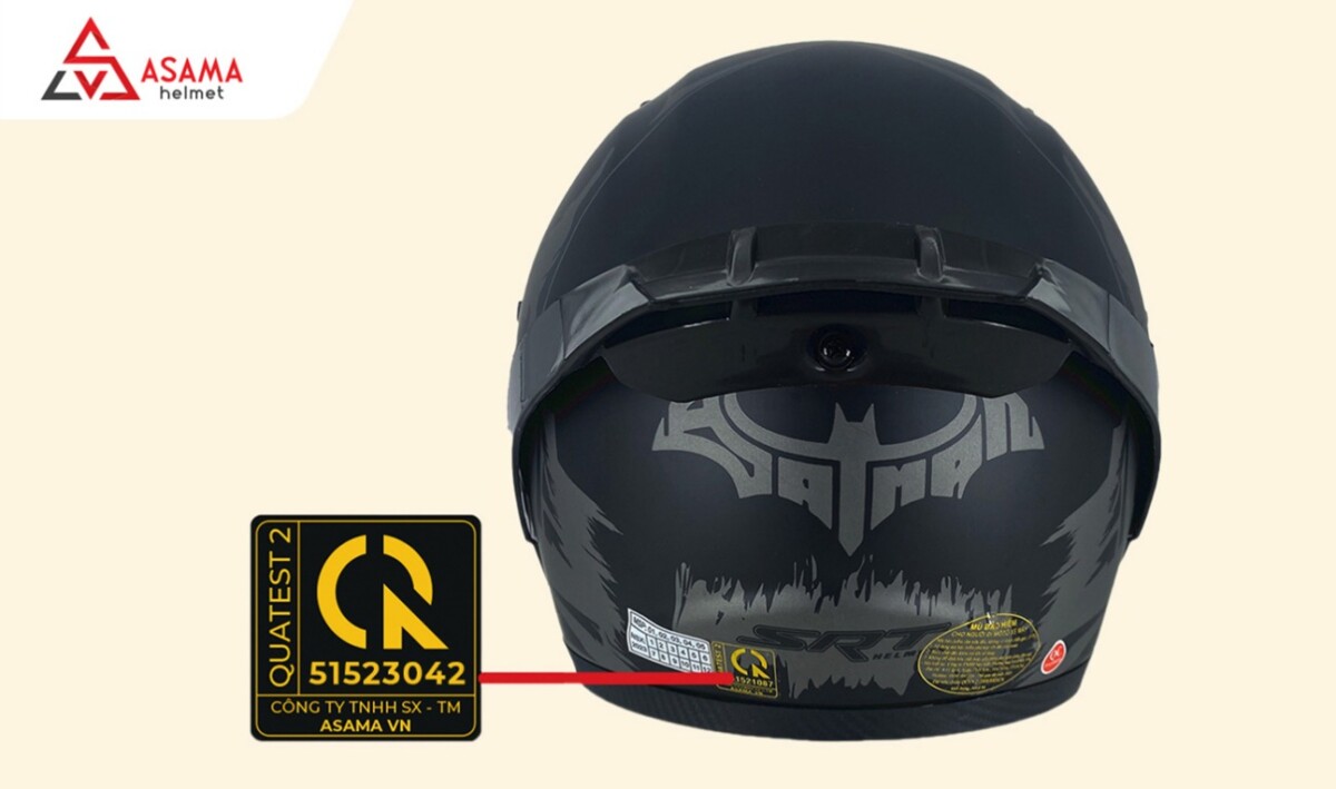 kiểm tra tem CR mũ bảo hiểm