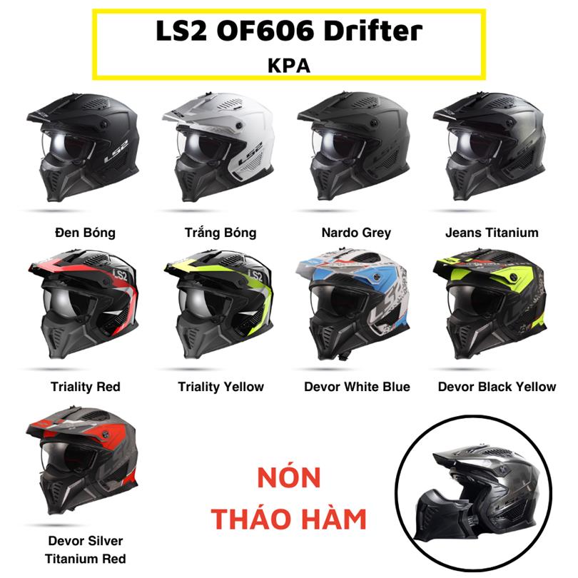 các loại mũ bảo hiểm mô tô