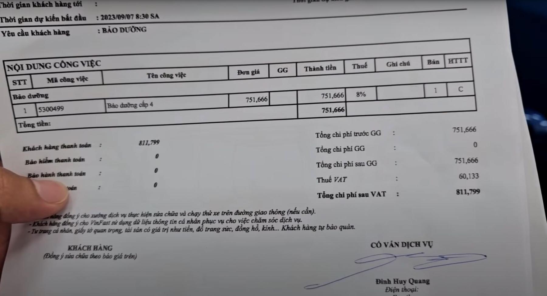 Chi phí bảo dưỡng xe Chi phí bảo dưỡng xe