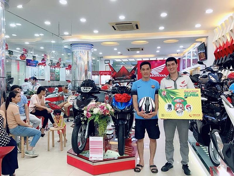 đại lý xe máy Honda đông khách
