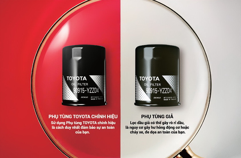 phụ tùng giả và thật