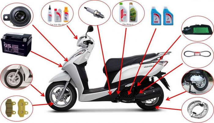 Phụ tùng xe máy chất lượng