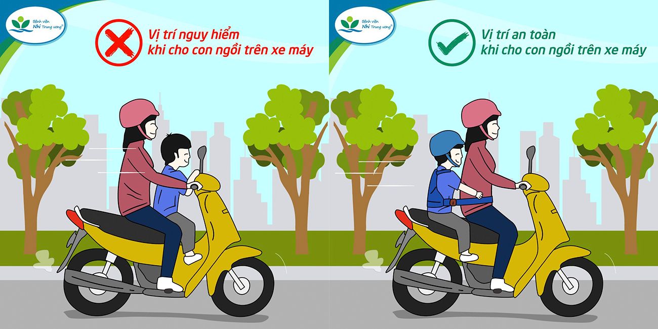 Vị trí an toàn xe máy