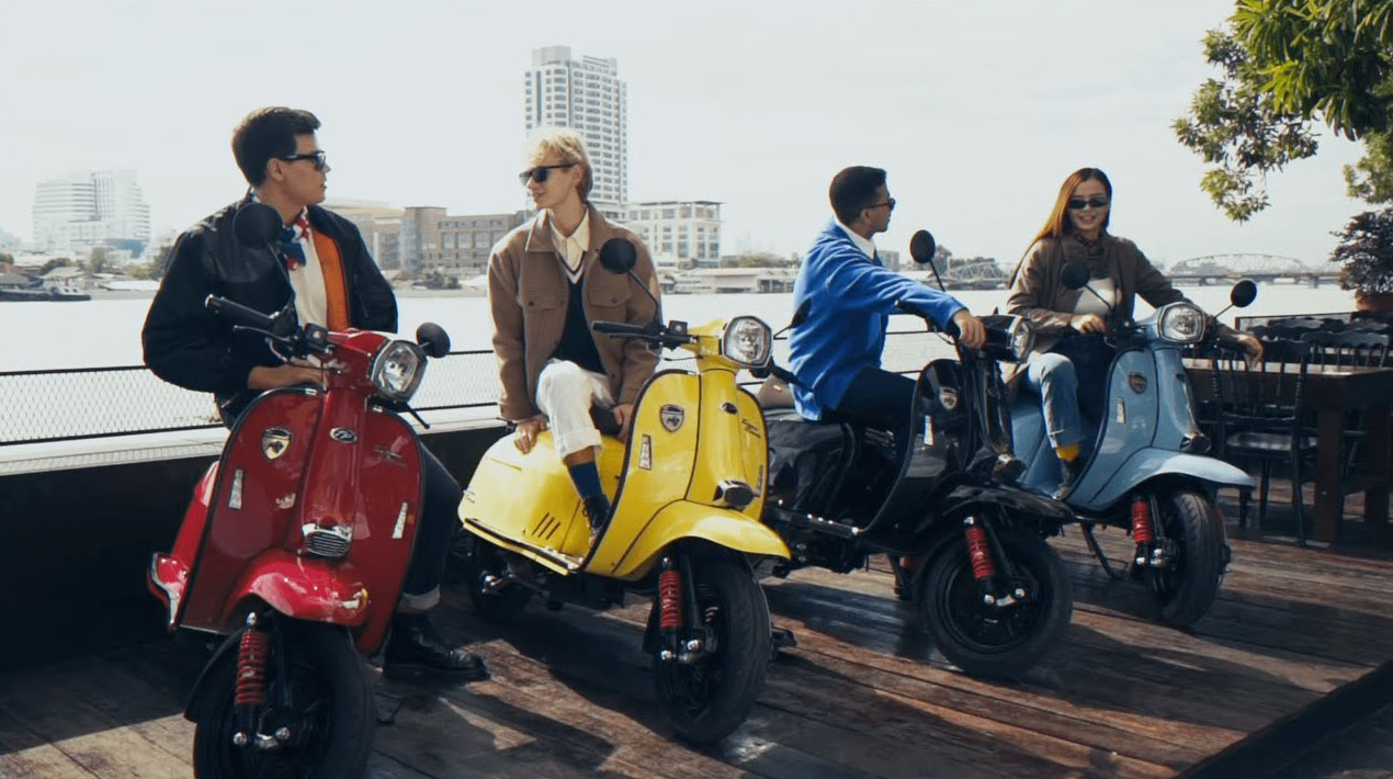 xe tay ga phong cách Ý cổ điển xe tay ga phong cách Ý cổ điển