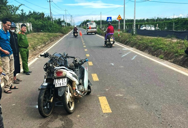 Hiện trường tai nạn mô tô Hiện trường tai nạn mô tô